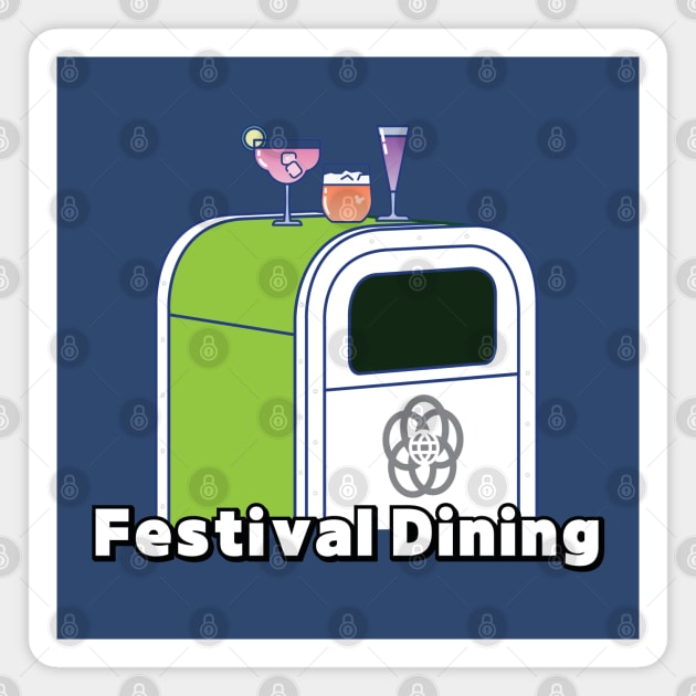 FESTIVAL DINING Magnet by Hou-tee-ni Designs